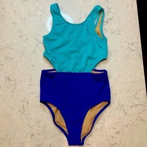 Blue one piece crewcuts